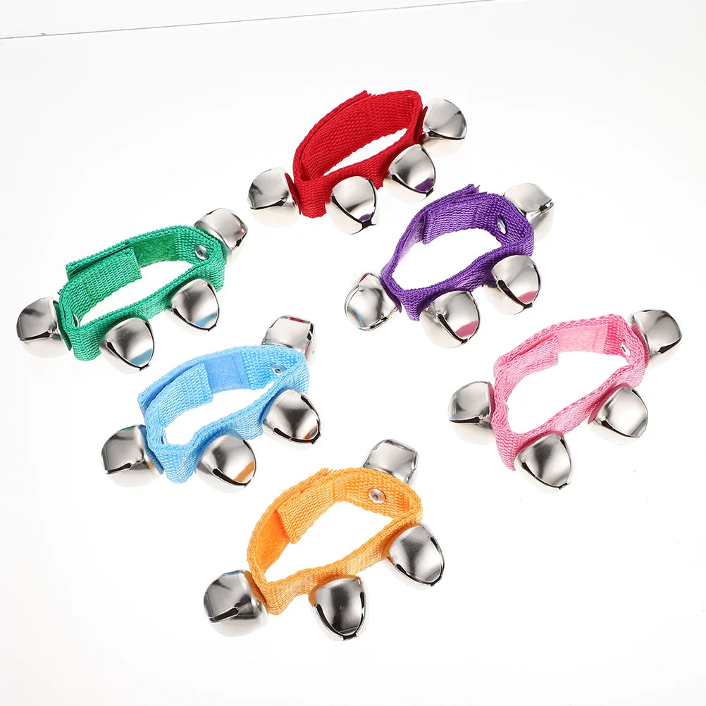 2 Pcs Toys Orff Rattle Kids Wrist Bells Music Instrument Wristband Green Percussion Instruments Cheering Props Hand for Child