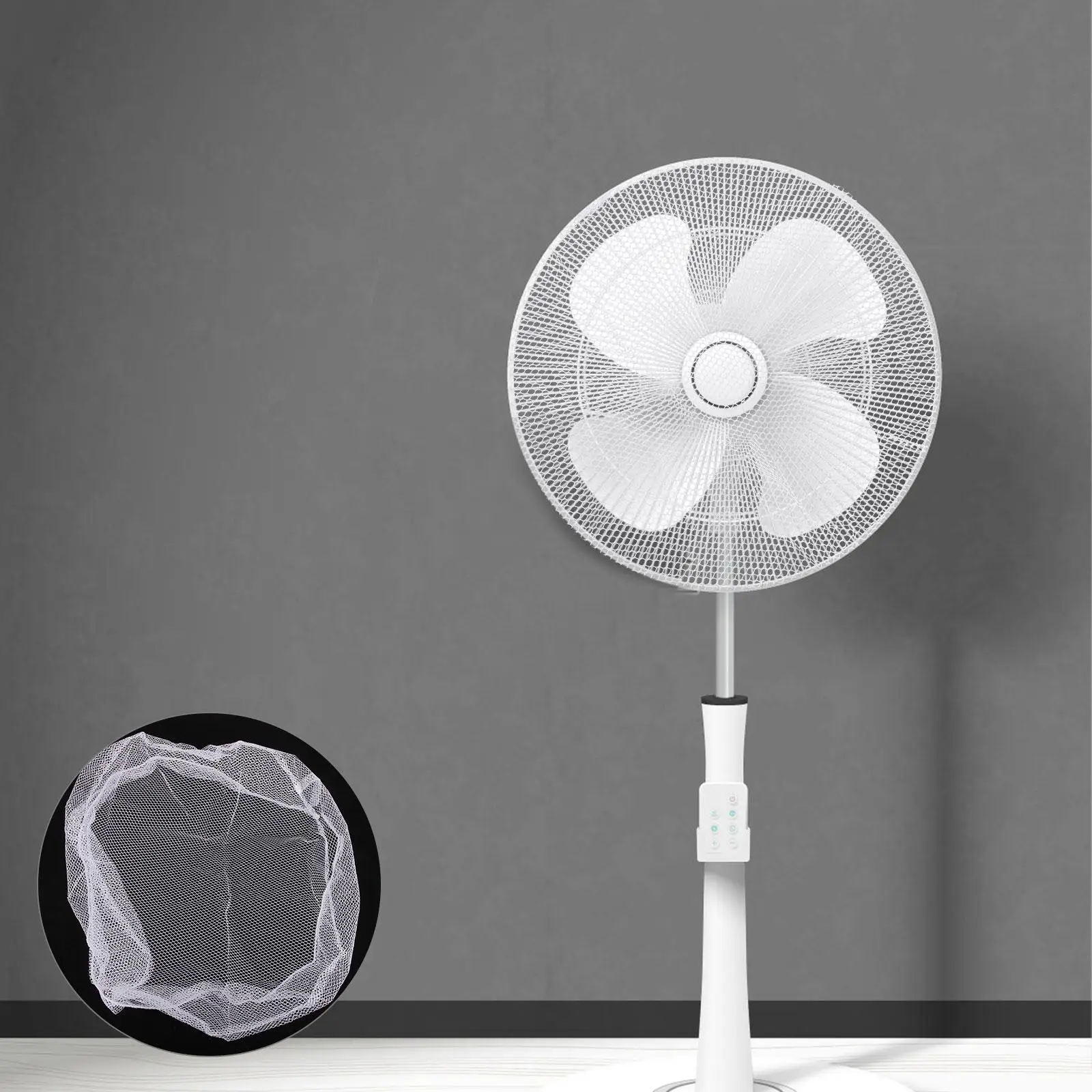 2 Pcs Child Safety Fan Cover Net Floor Protector Fall The Ground Mesh Covers Baby