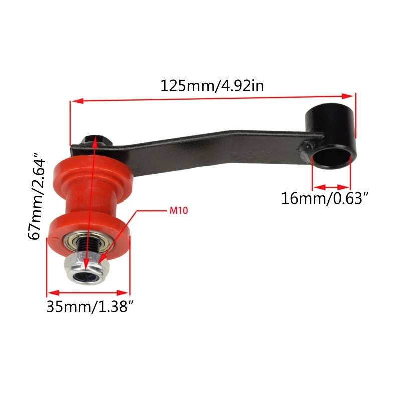 Motorcross Chain Roller Pulley Slider Tensioner Wheel Guide For Street Pit Dirt Bike ATV 110cc 125cc 150cc 200cc Scootor