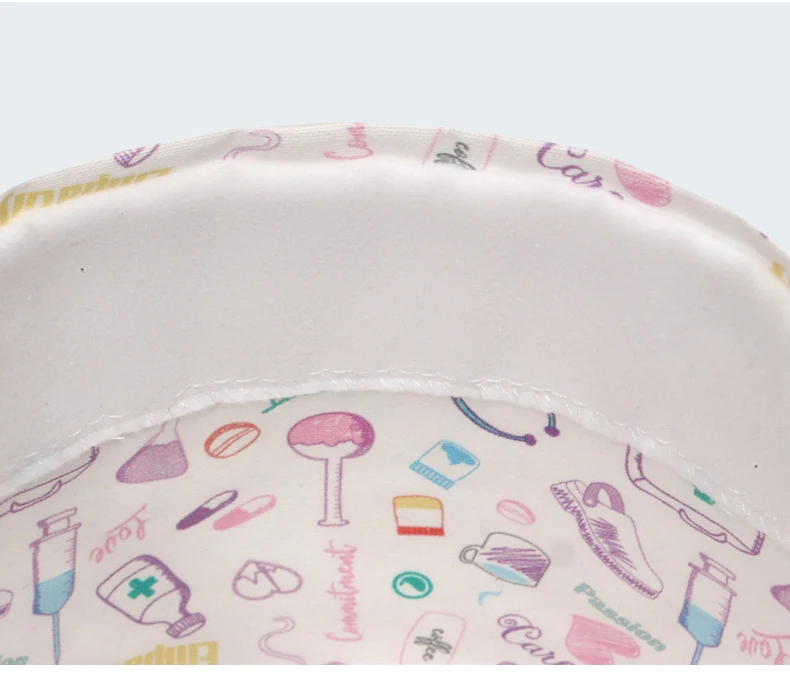 2026 100% Dicke Baumwolle Pflegekappen für Frauen Männer Hochwertige Medizinische Mützen Zahnarzt Tierarzt OP-Haube K1160 – Detail 9