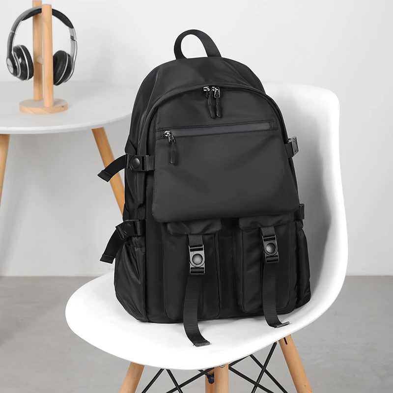Toposhine Business Casual Men's Backpack Oxford Waterproof Outdoor Teens Sports Bag Simple Business Travel Package Leisure Bags