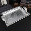 1 creative boat shaped fruit tray, creative metal lunar material snacks, chocolate, nut storage tray with lid. 6