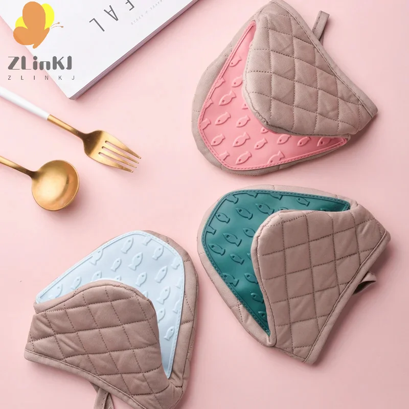 Silicone Anti-scalding Oven Gloves Mitts Potholder Kitchen Silicone Gloves Tray Dish Bowl Holder Baking Oven Glove Hand Clip