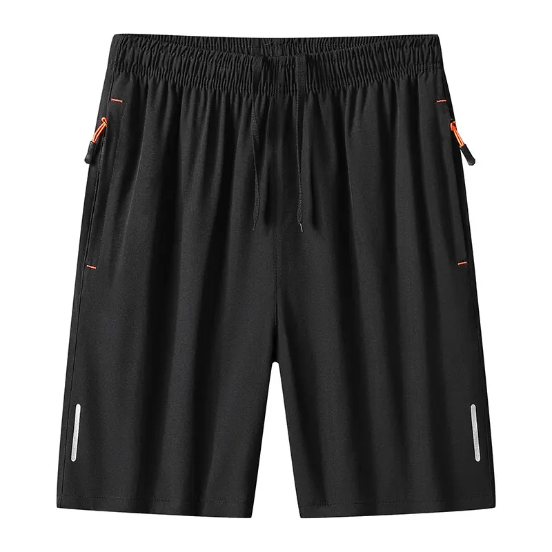 2024 Elegant Fashion Harajuku Slim Fit Ropa Hombre Loose Casual All Match Sports Shorts Ice Shreds Pockets Straight Leg Shorts 3