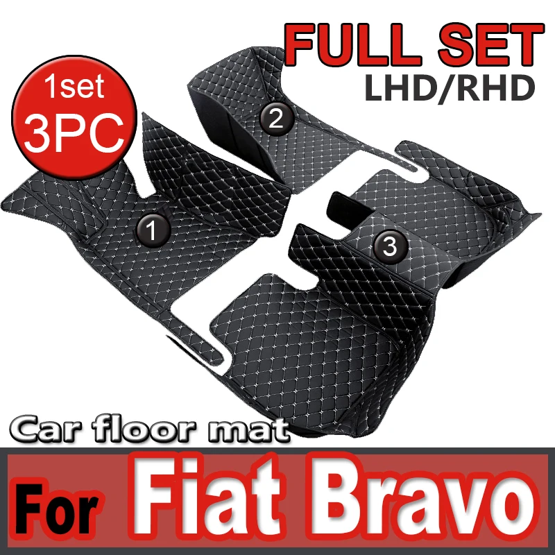 

Автомобильные коврики для Fiat Bravo 2008 2009 2010 2011 2012, автомобильные накладки на стопы, аксессуары для интерьера