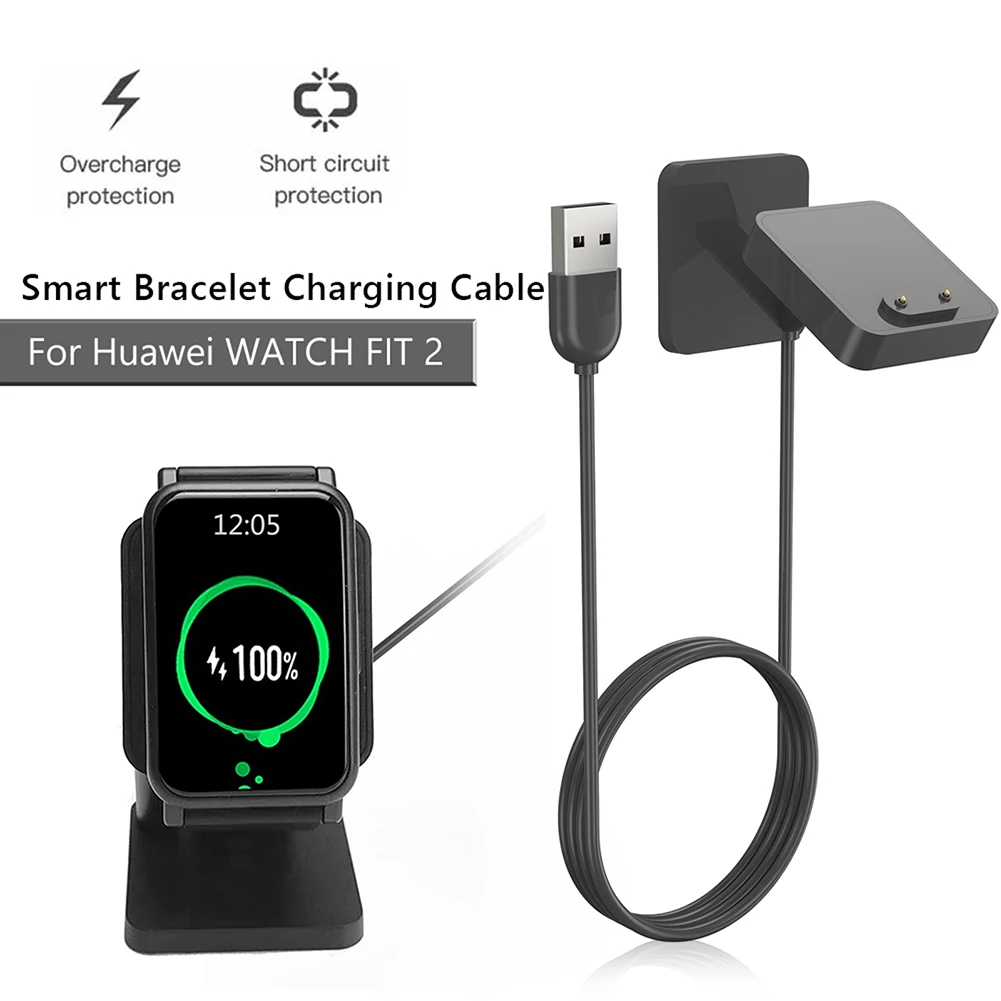 1m   5V 1A USB ׳ƽ  ũ ̺ ü ð ǰ, Huawei Band 7/6, Huawei Watch Fit 2