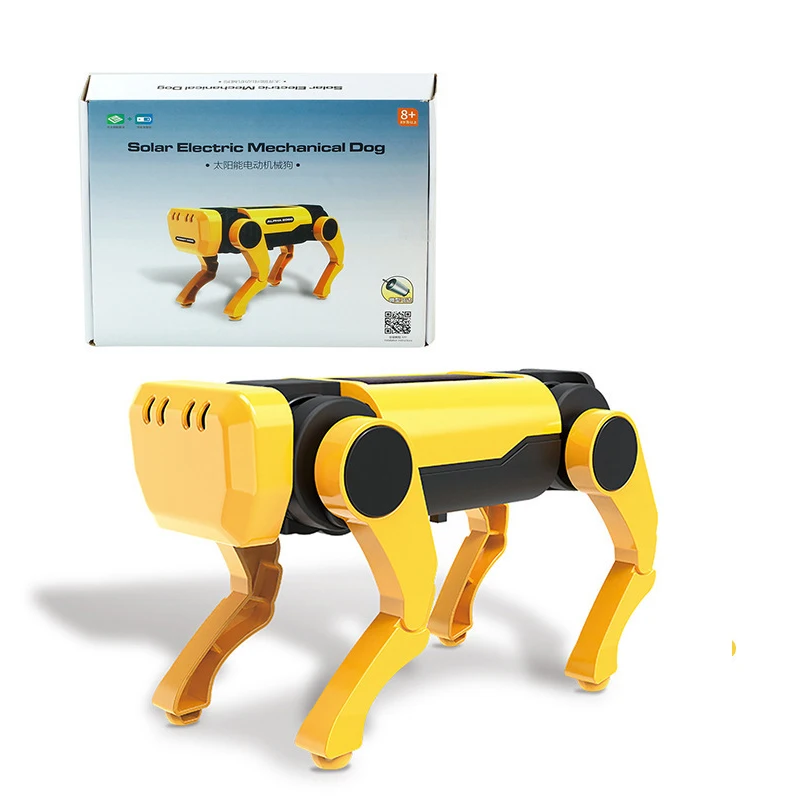 Solar Powered Electric Machine Dog Toy Children's Assembled Toy Boys' Puzzle And Creative Robot Cultivating Hands-on Ability New