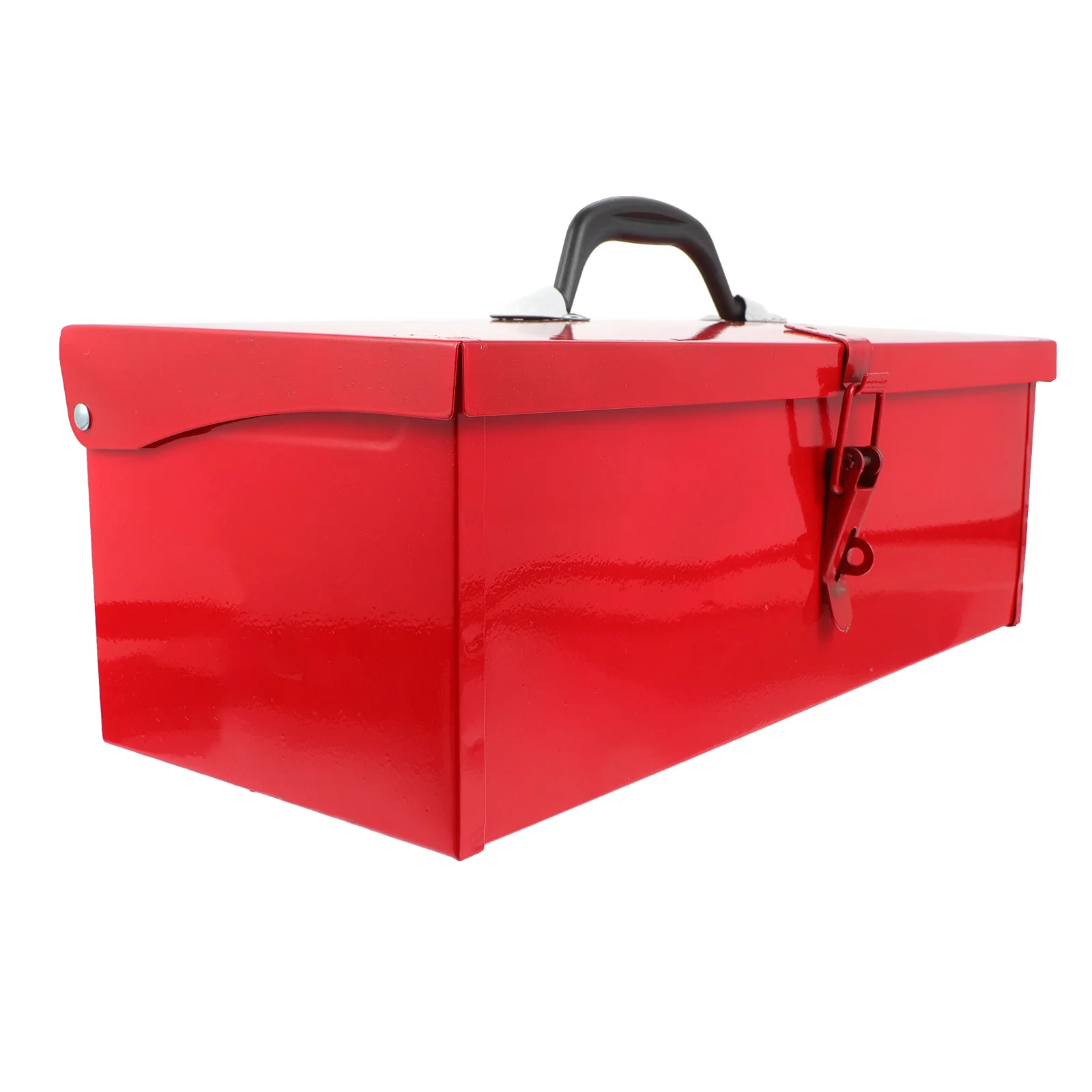 

Hip Roof Tool Box Red Tackle Box, Portable Tool Box with Lock for Tools, Hobby or Craft Storage- Upgraded
