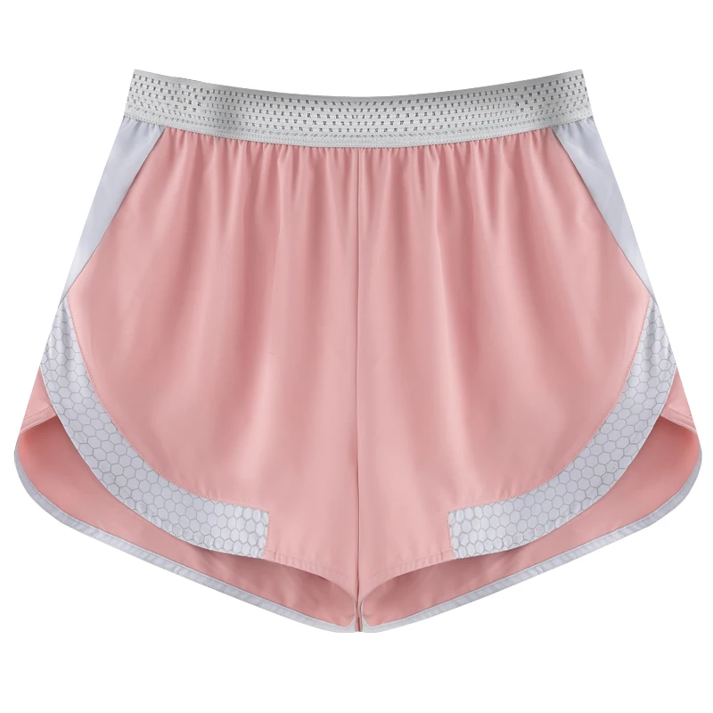 Women Running Shorts Thin Quick Dry Sport Workout Short Reflective Prints Yoga Training Short Summer Female Gym Shorts