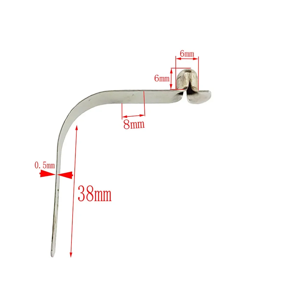 PATIKIL 8 x 5,5 mm kajak peddelclips, 10 stuks tentstokken clips van staal, V-vormige enkele pin drukknop-veerclips voor het vastzetten van buizen en stangen op de camping en zonnezeil