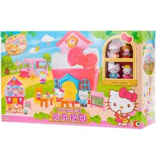  Kawaii Hellow Kitty Sanrio Plush Cartoon Cute Happy Campus Town Play House Gift Anime Plush Toys for Girls Birthday Gift 