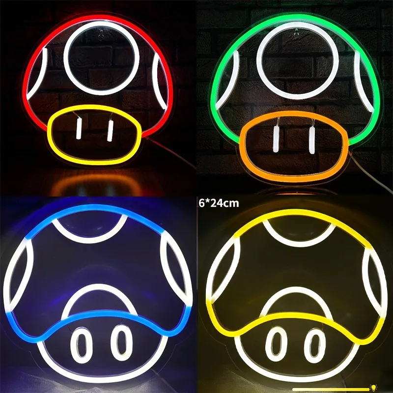 ネオンサイン  LED  ライト  マリオ  看板  ゲーム Amazon.co.jp: マリオネオンサイン 14インチ マリオネオンライト