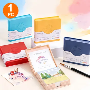 1 album per acquerelli, include 1 quaderno e 1 penna, ogni album contiene 50 fogli, mini album per acquerelli portatile per disegno |   Perfetto per il disegno artistico e per i diari creativi, include 1 quaderno e 1 penna