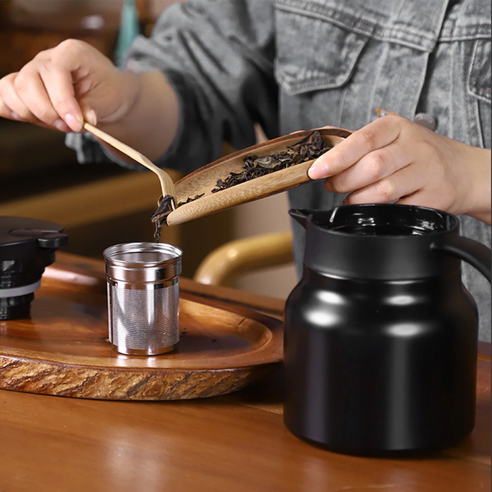 Vacuum Flask Tea Pot Marine Grade Stainless Steel 800Ml