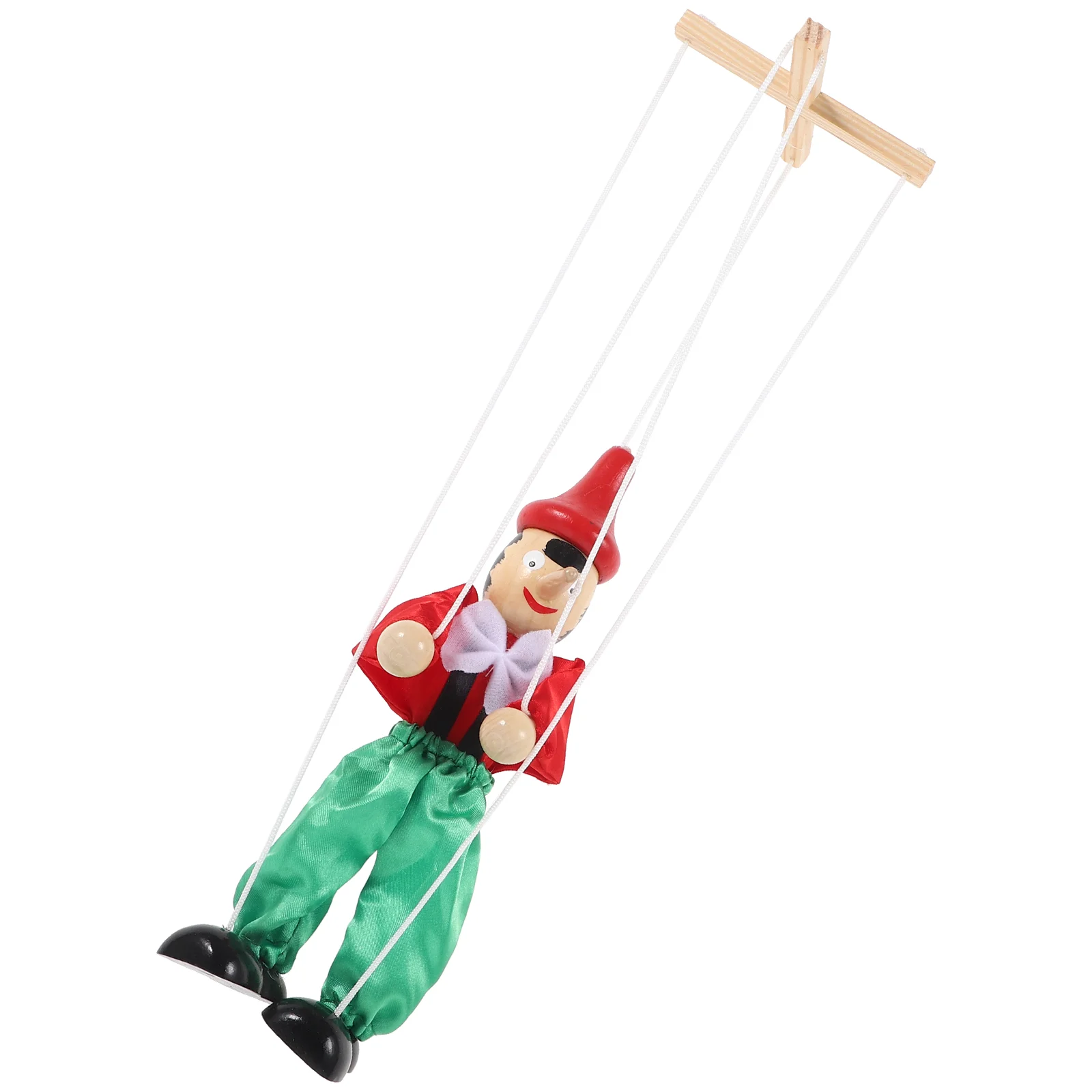 

Marionette Kids Puppets Manual Toy Wooden Marionettes Unfinished Figurines for 8-10 Cloth Toys