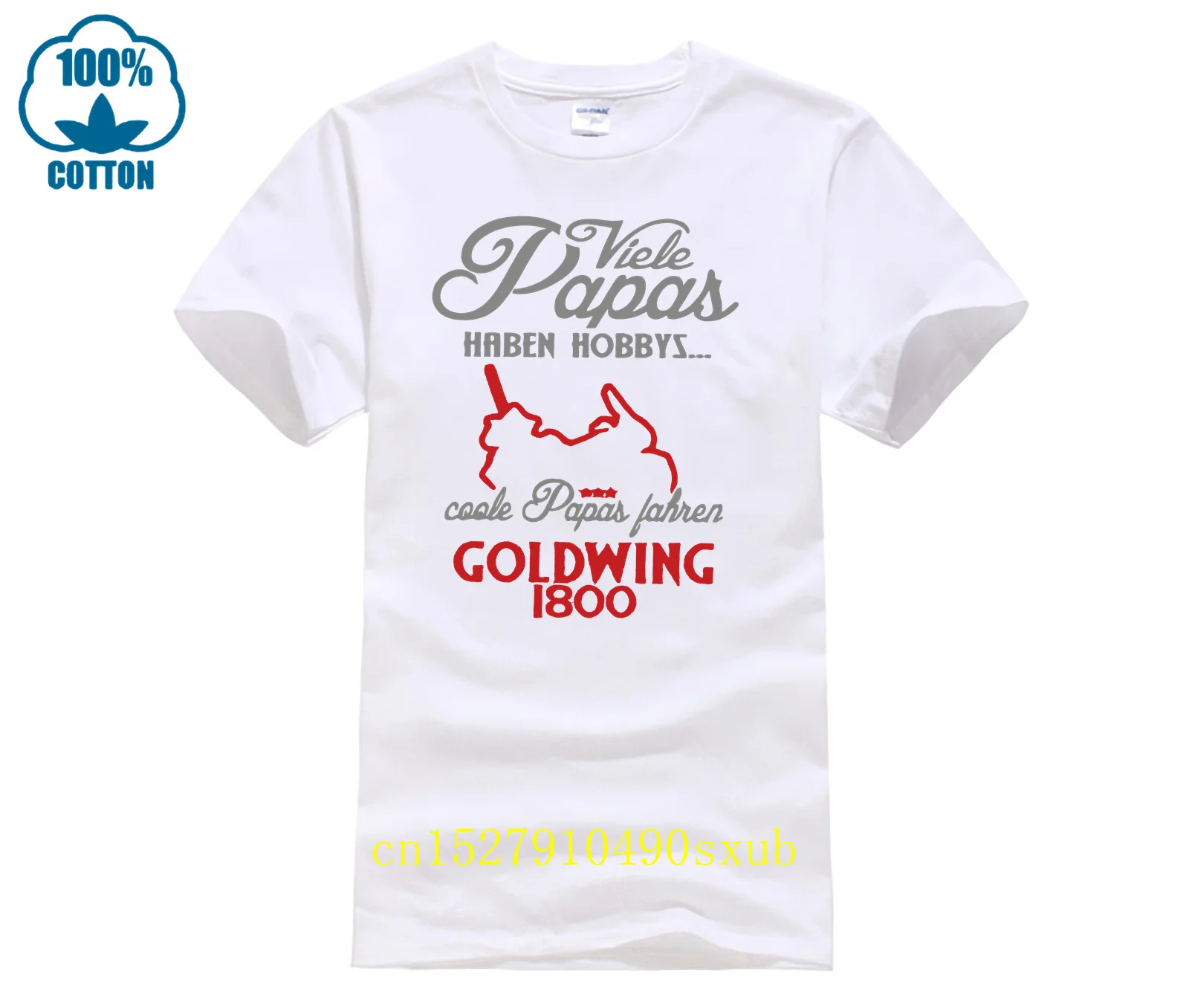 Goldwing 1800 Tuning Vater Zubehor T-Shirt Papa Motorrad Spruch Coole Papas