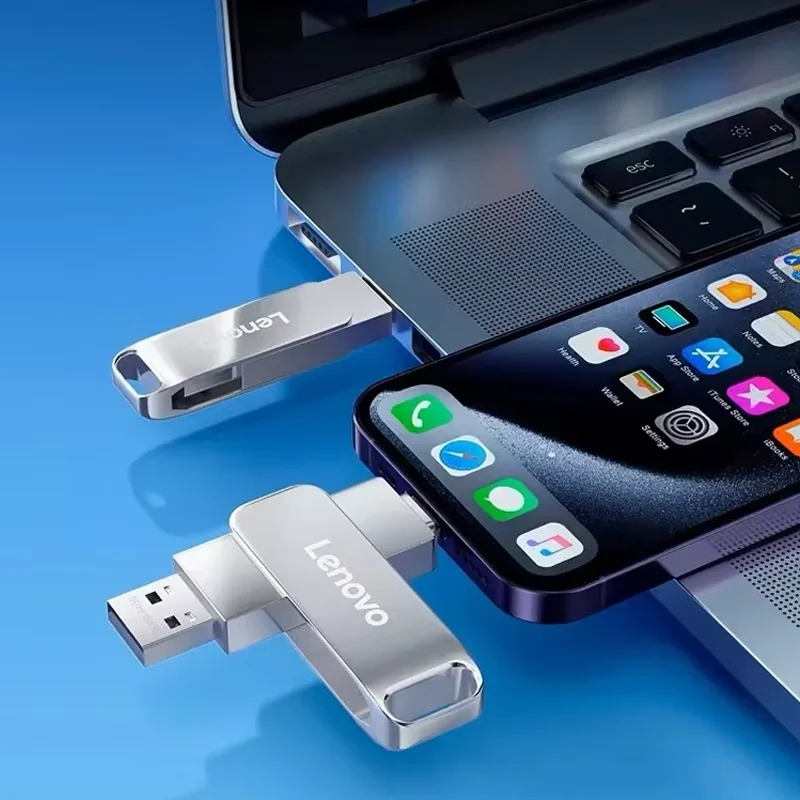 Lenovo 64TB 3.0 USB Flash Drive Metal High-Speed Pen Drive 2TB 128GB Waterproof Type-C Usb PenDrive For Computer Storage Devices 3
