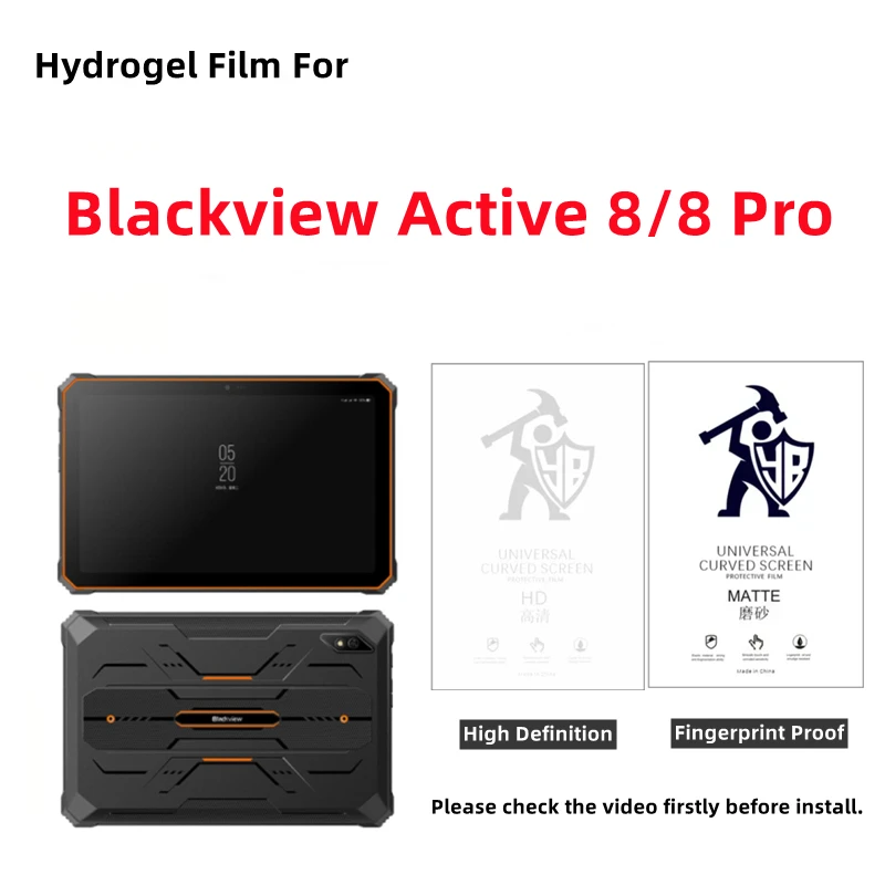 2-Pack HD Tablet Hydrogel Matte Screen Protectors