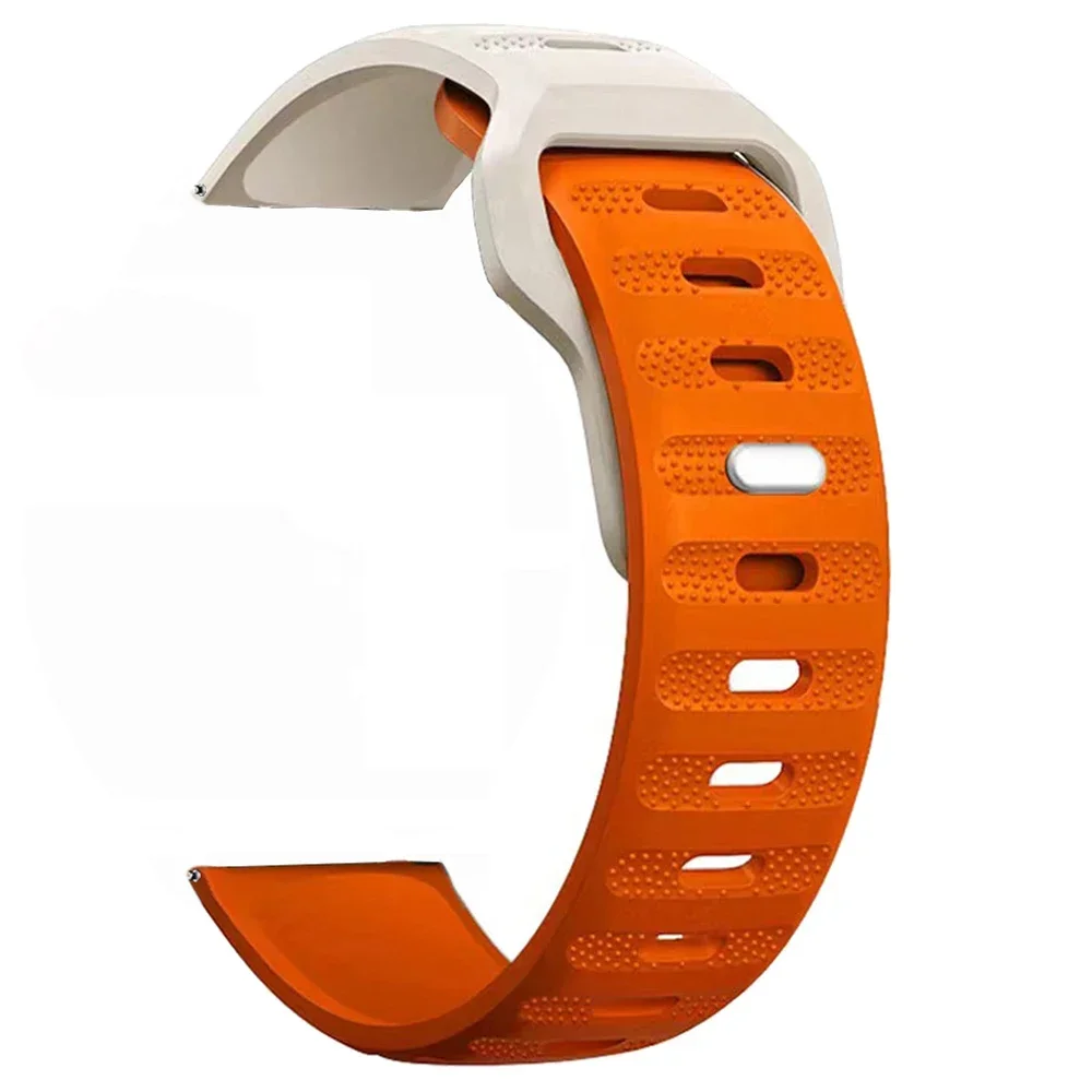 Enhanced Silicone Sports Watch Strap - 22mm, Unisex Bracelet Replacement