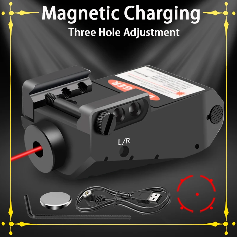 

Hunting Red Dot Laser Sight Compact Laser Sight Picatinny Rail for Rifle Pistol Handgun Airsoft Gun Weapon Tactical Hunting