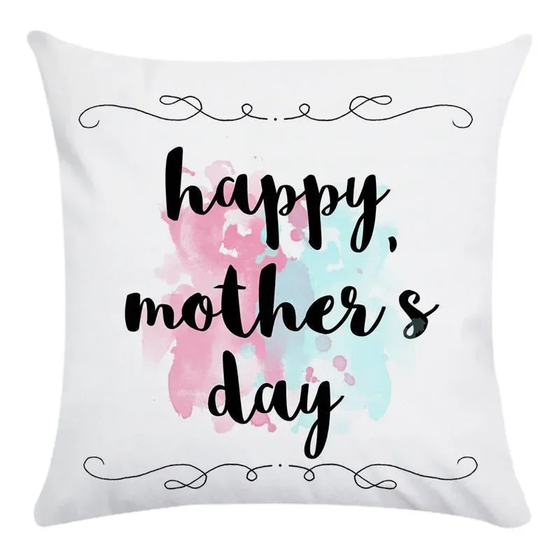 thumbnail image 1 of Funda de cojín con diseño de letras para el día de la madre, decoración del hogar a la moda, funda de cojín para asiento de oficina, 1 of 5