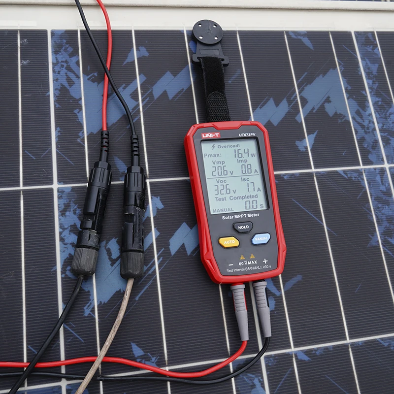 UNI-T UT673PV Solar MPPT Meter Maximum Power Tester Photovoltaic Panels Tracker Peak Open Circuit Voltage Pmax Lmp Voc Lsc Test 5