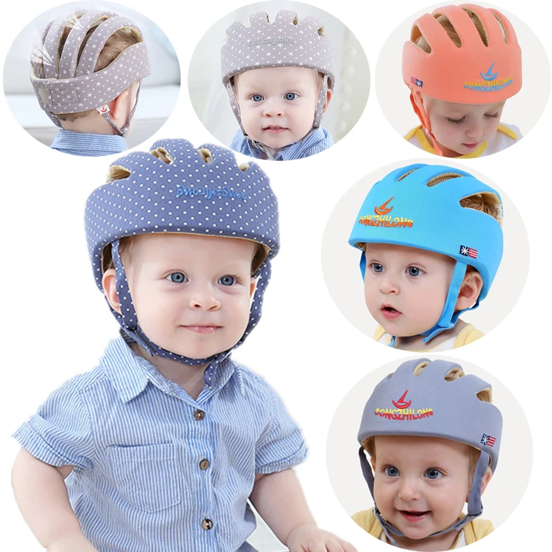 Casco ajustable para bebé recién nacido de 6 a 18 meses, sombrero para niño  pequeño, seguridad para gatear, caminar, protección para la cabeza, gorro