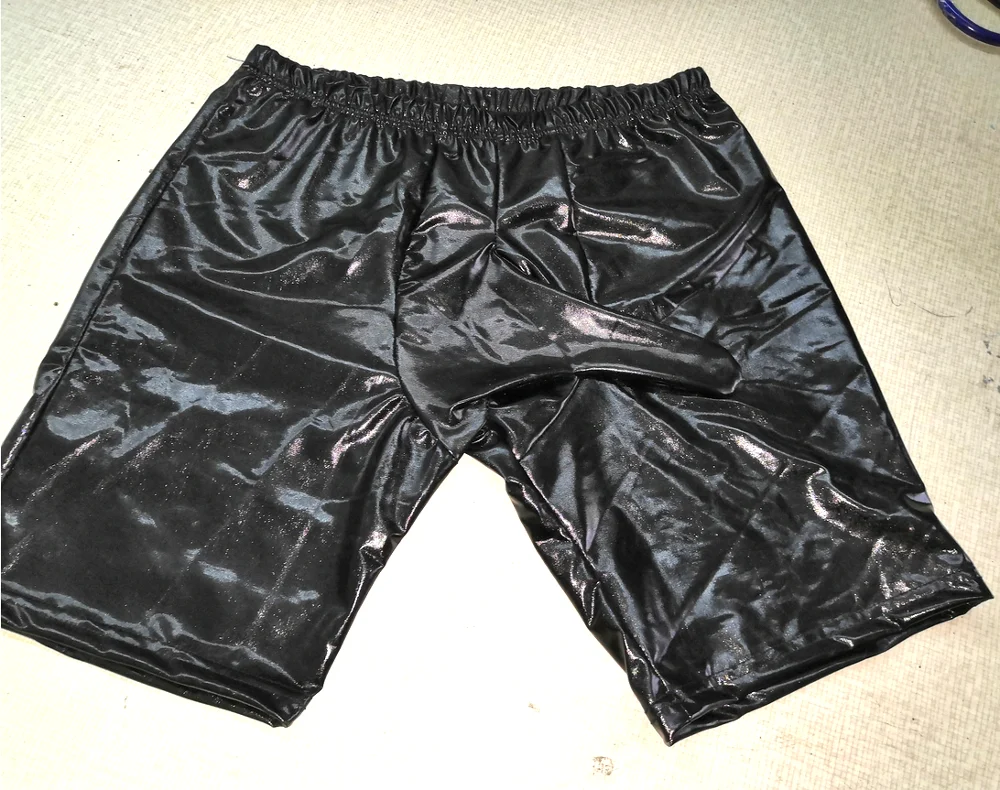 Sexy Mens lingerie Faux Leather boxers Short Pants Latex gay Costume Fetish Sexy Costume PVC sexy pants For Men ecowalson cosplay underpants men leather chaps