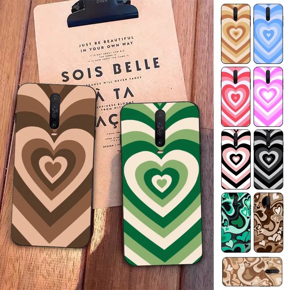 

Heart Circle Phone Case For Redmi 5 6 7 8 9 10 plus pro 6 7 8 9 A GO K20 K30 K40 pro plus F3 Fundas