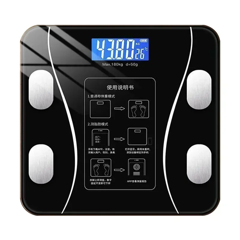 Electronic Scale Bluetooth Weighing Scale Home Charging Healthy Body Weight Bascula Ba&ntilde;o