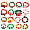 Elastic Plush Pom Ball Pet Collar Christmas Decoration Dog Bowtie Cat Necklace Pet Cat Bow Dog Grooming Accessories