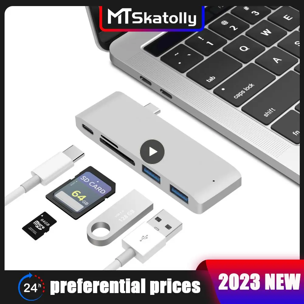 3.1 Type-C Hub To Adapter 4K Thunderbolt 3 Hub Usb C Con Hub 3.0 Tf Sd Reader Slot Pd Per Macbook Air 2020 M1 Chip