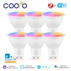 COOLO ZigBee GU10 WiFi Smart LED Light Bulb RGB C+W 5W Dimmable Lamps EWelink APP Control Spotlight Bulb Works With Alexa Google 1