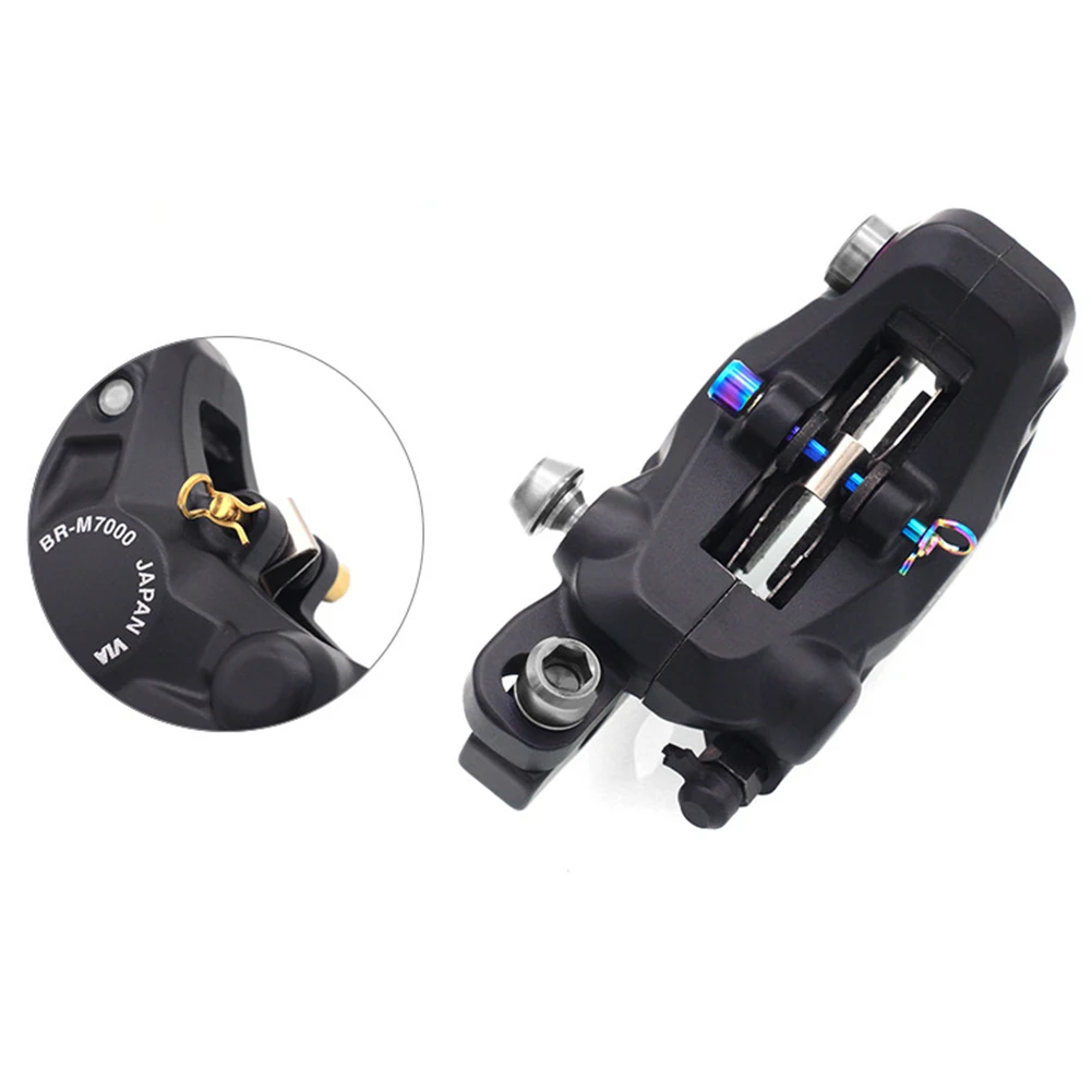 Fahrrad Hydraulische Scheibenbremsbelag Schrauben M4 Titanlegierung Befestigungsstift Einsätze Bremssattel Schrauben Retainer Pin Radfahren Zubehör – Detail 5