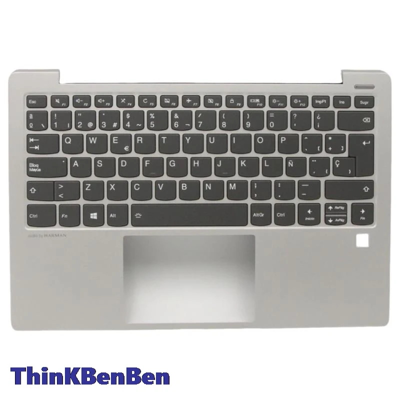 

ES испанская серая клавиатура верхний корпус для рук чехол для Lenovo Ideapad S530 13 13IWL 13IML 5CB0S16098