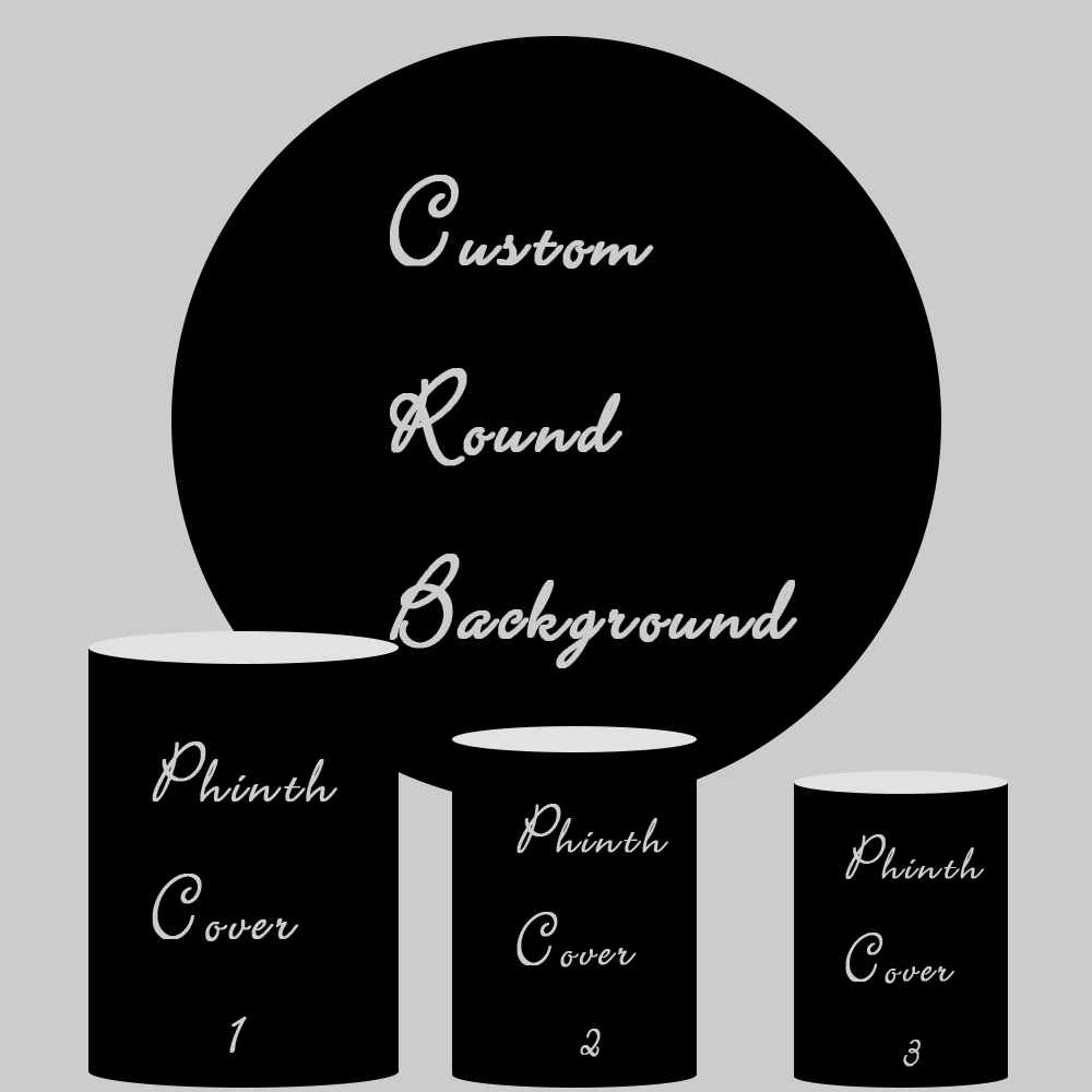 

Круглый фон на заказ для вечеринки в честь Дня рождения ребенка с изображением торта и стола, баннер для фотостудии, персонализированный Бог и эухарист