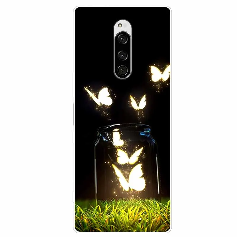 Cute Fashion Clear Soft TPU Phone Cover with Floral Design
