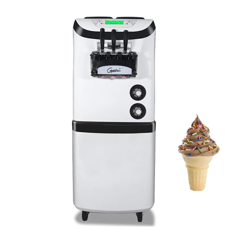 

Vertical Soft Ice Cream Making Machine Stainless Steel Dessert Ice Cream Vending Machine Commercial Ice Cream Makers