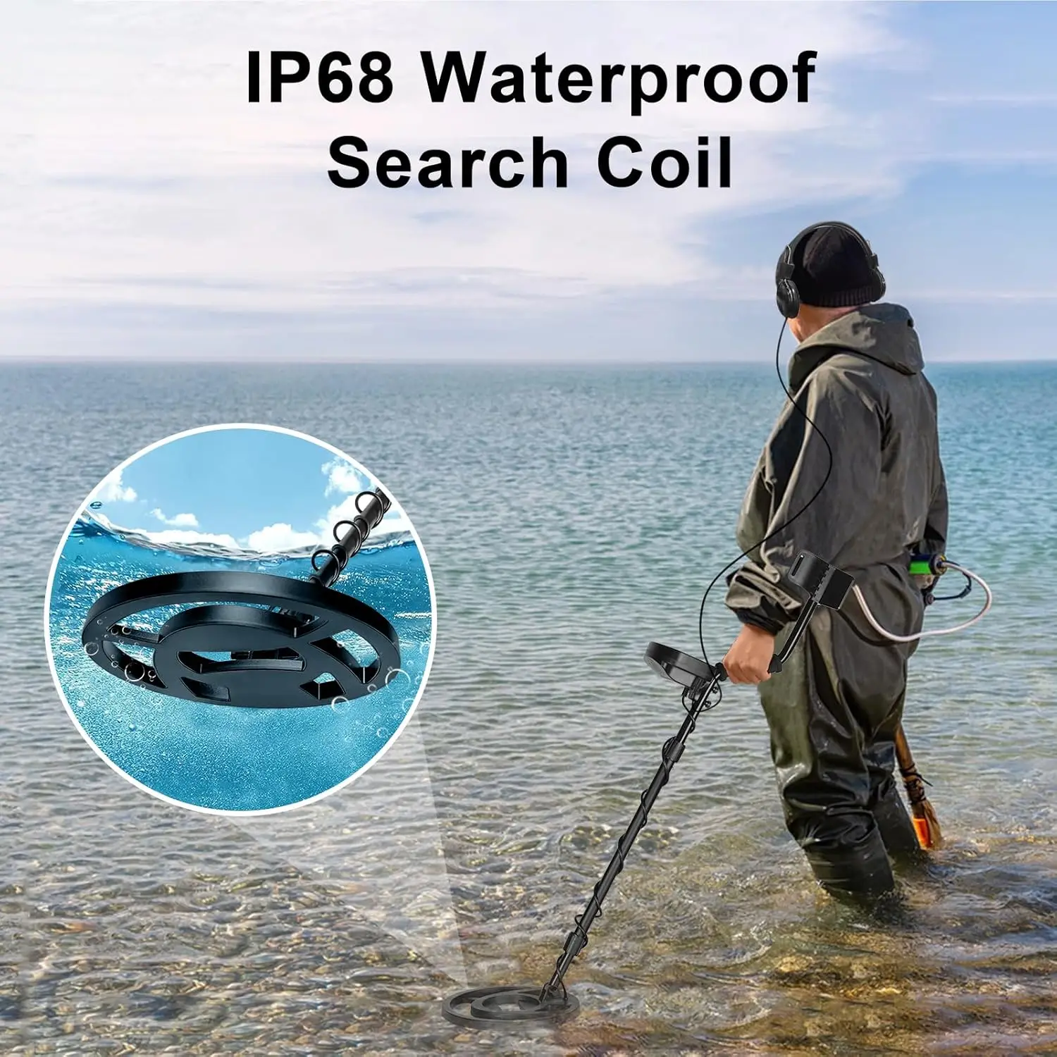 Metal Detector for Adults with 5 Modes Metal Detectors with DSP Chip Gold Detector for 6 Type Target Metals Gold