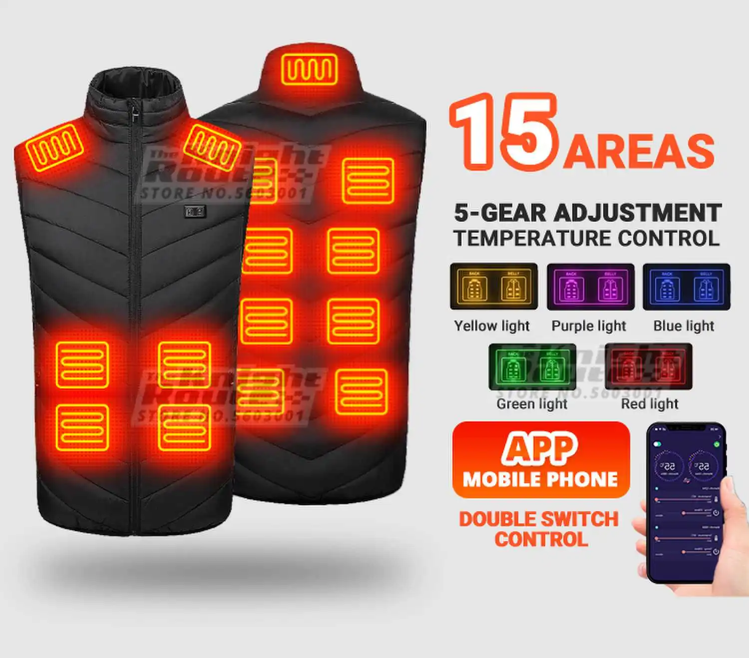 S66fe57dd48d349efbca67cd126b44e204 21 Areas Self Heated Vest Heating Jacket Men Motorcycle Thermal Women's USB Jacket Heating Vest Warm Clothing Fishing Winter Mallzona