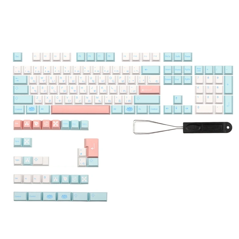 

135 Keys Keycaps Thick PBT Five Side Sublimation Cherry Height For MX Switches for 61 64 84 87 96 Layout Dye Sub Keycap