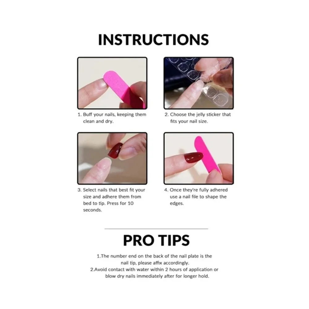 Waterproof Valentine's Day French Fake Nails Wearable Manicure Christmas Almond False Nail Full Cover Nail Tips Girl