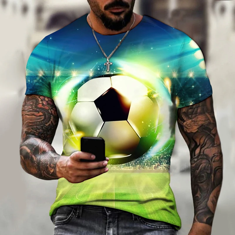 Summer 3D Print T Shirt Men Short Sleeve Oversized Tee
