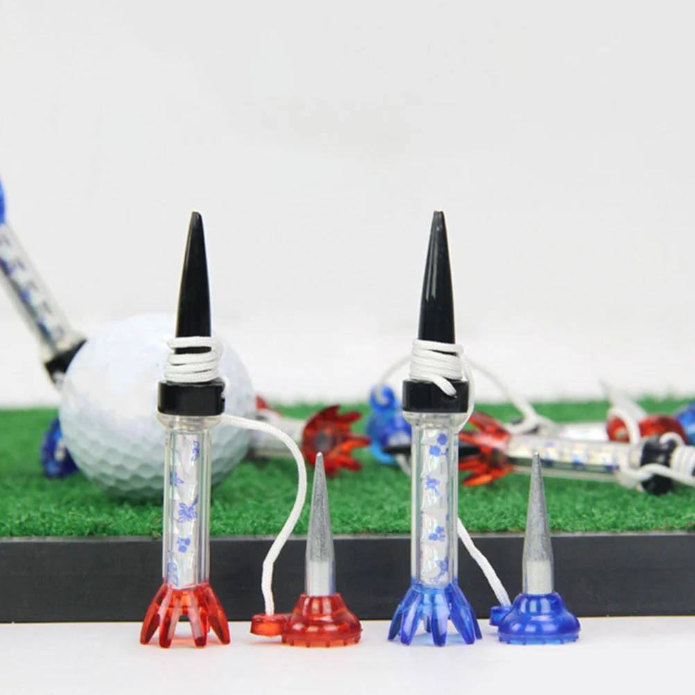 

4 Pcs Golf Holder Tee Tack Fixer Magnet Ball Course Supplies Accessories Balls Magnets Tees Clubs Child