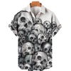 3d Skull Printed Dread Man Men's Shirts Short Sleeve Hawaiian Shirt Men Fashion Designer Shirt For Men 2022 Summer Shirts Man 2