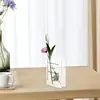Glass Book Vase Acrylic Clear Book Shaped Unique Vase Artistic And Cultural Flavor Home Decor Products Creative Shaped For Home 3