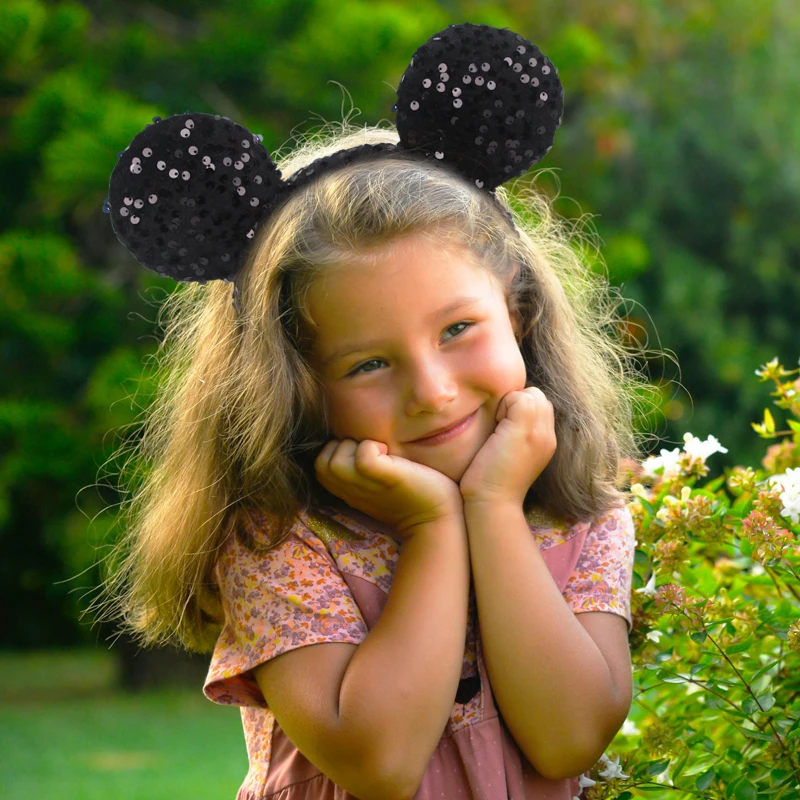 Neue Große Samt Große Bowknot Maus Ohren Stirnband Für Mädchen Klassische Haarband Kinder Festival Party Cosplay DIY Haar Zubehör – Detail 13