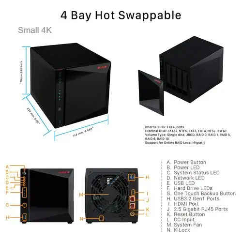 Asustor NAS  HDD/SSD Ŭ,   ھ, PK Synology DS 920 +, AS5304T, 4 , 1.5 GHz   J4105