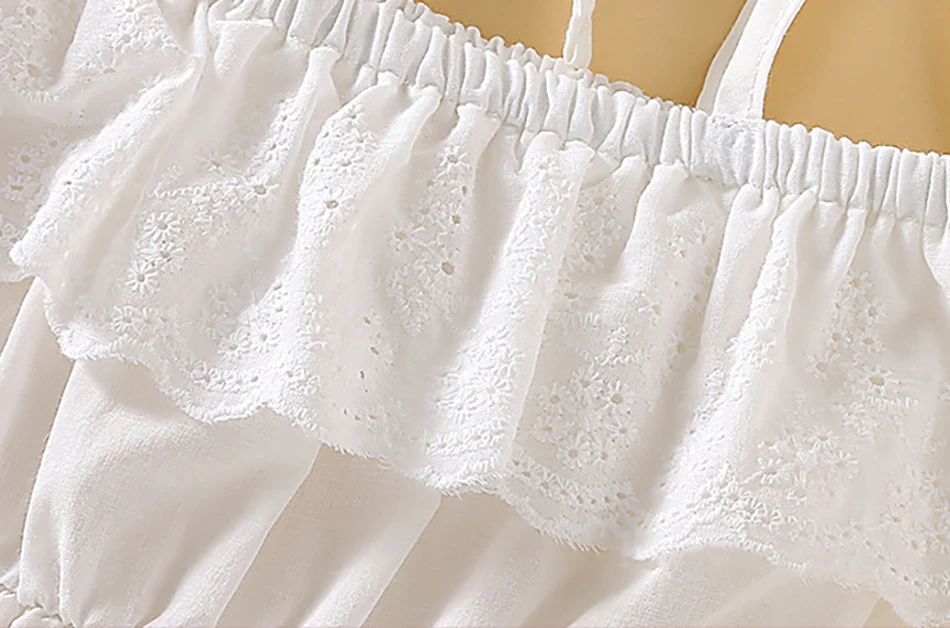 Baby Bodysuits medium Summer Baby Girls Romper + Headband Cotton Linen Ruffles Sleeveless Infant Rompers Newborn Baby Clothes Warm Baby Bodysuits 