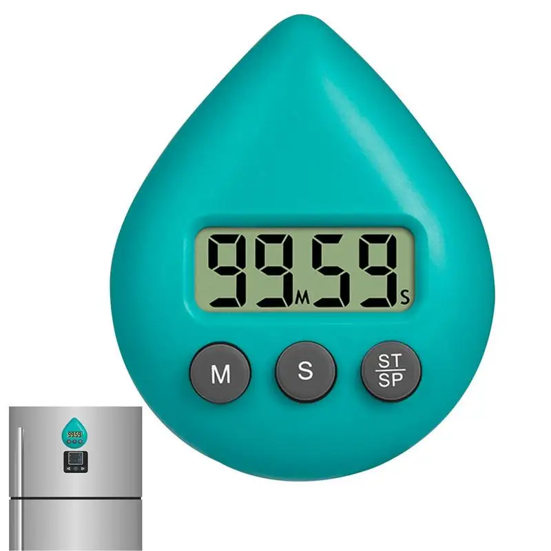 Digital Timer Waterproof Shower Timer Suction Cup Compact Timing Device With LCD Display For